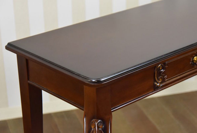 マホガニーパソコンデスクの写真