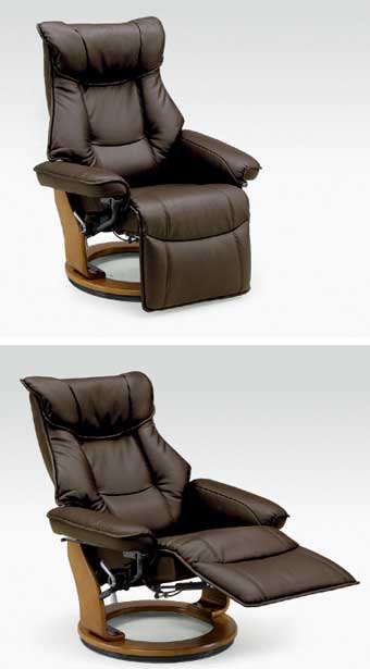 快適の背面リクライニング