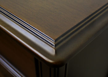 天板の飾り彫り