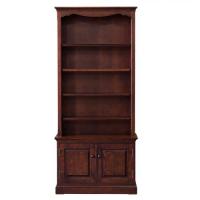 カバ材使用の80cm幅オープン書棚　北海シリーズ