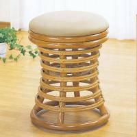 籐スツール　IMEDR-S25AW　ラタン・籐家具