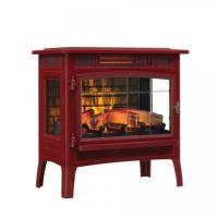 3Dパワーヒート薪ストーブ　シナモン色　1000W 　ロイド　送料無料