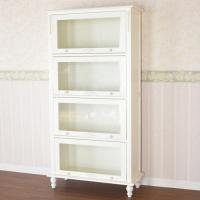 プチROCOCO　スライド本棚4段　スノーホワイトプリンセス