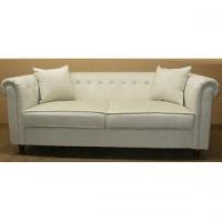 ちょっとカジュアル感覚を取り入れたチェスターフィールド3人掛けソファー