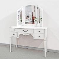 3面ドレッサー(スツール別売)　デュエット　輸入家具　【送料無料】