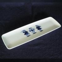 ハーモニー　長角皿　青花　有田焼