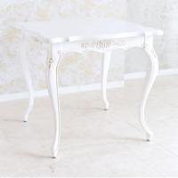 猫脚のエレガントなデザインの80ダイニングテーブル WH 　パレルモシリーズ　送料無料