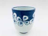 花つなぎ大湯呑 有田焼　青花