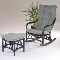 ラタンフェルテロッキングチェアスツールセット　ラタン・籐家具
