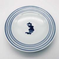 紅毛人プチケーキ皿 　青花　有田焼