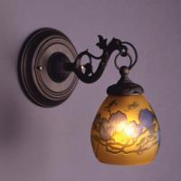 壁付け1灯ブラケット照明　(木蓮)　ガレコレクション　輸入照明　送料無料