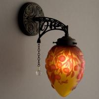 1灯ブラケット照明　(レッドチェリー)　フィレンツェ　ガレコレクション　送料無料