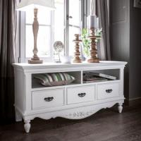 140cm幅テレビボード　 ESN-RN121086　白家具　輸入家具