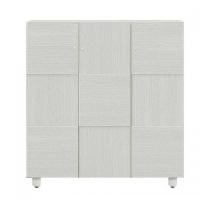 112cm幅ロータイプのシューズボックス(下駄箱)　オリーブ112L　ホワイト色