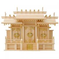 神棚 屋根違い 三社 中