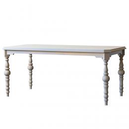 北海道のカバ材を使った165cm幅ダイニングテーブル(グレー)　北海シリーズ