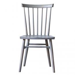 カバ材使用のウィンザーチェア(グレー色)　北海シリーズ