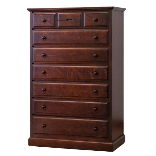 カバ材使用の85cm幅ハイチェスト　北海シリーズ