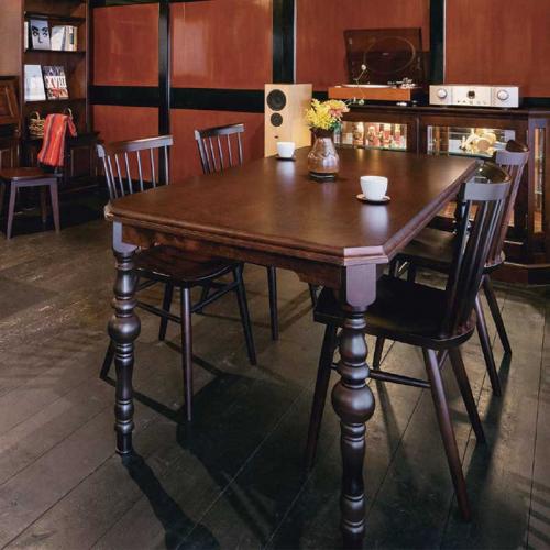 カバ材使用のダイニング5点セット　北海シリーズ