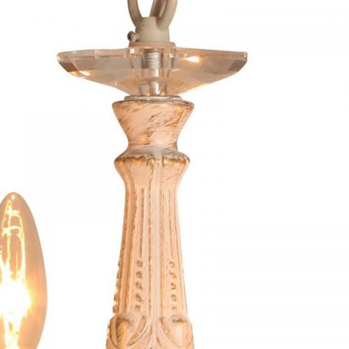 鋳物メッキのフレームがクラシカルな雰囲気の5灯シャンデリア照明