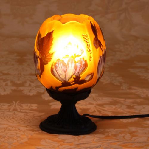 1灯ミニテーブルスタンド(ランプ)照明　(マグノリア/ダークブロンズ)　ガレコレクション