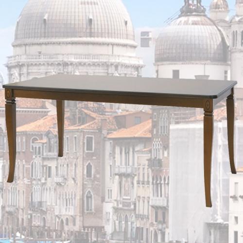 150cm幅猫脚ダイニングテーブル　ベネチア　逆輸入家具　【送料無料】