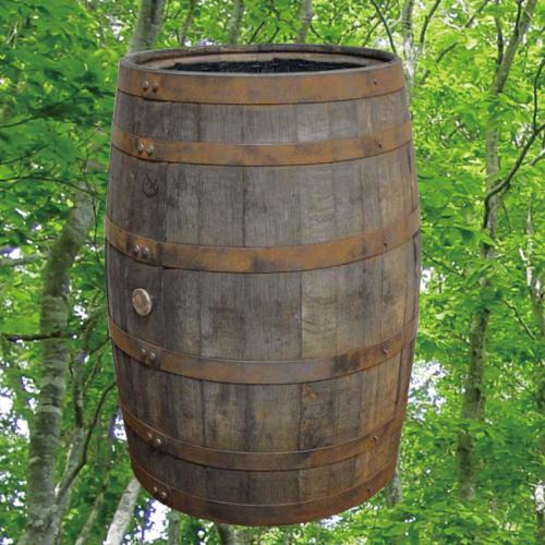 ウイスキー樽1本プランター 無塗装　ガーデニング用品　ウイスキー樽物語 開梱設置サービスパック