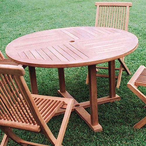 チーク材ガーデンテーブル|いい家具ネット