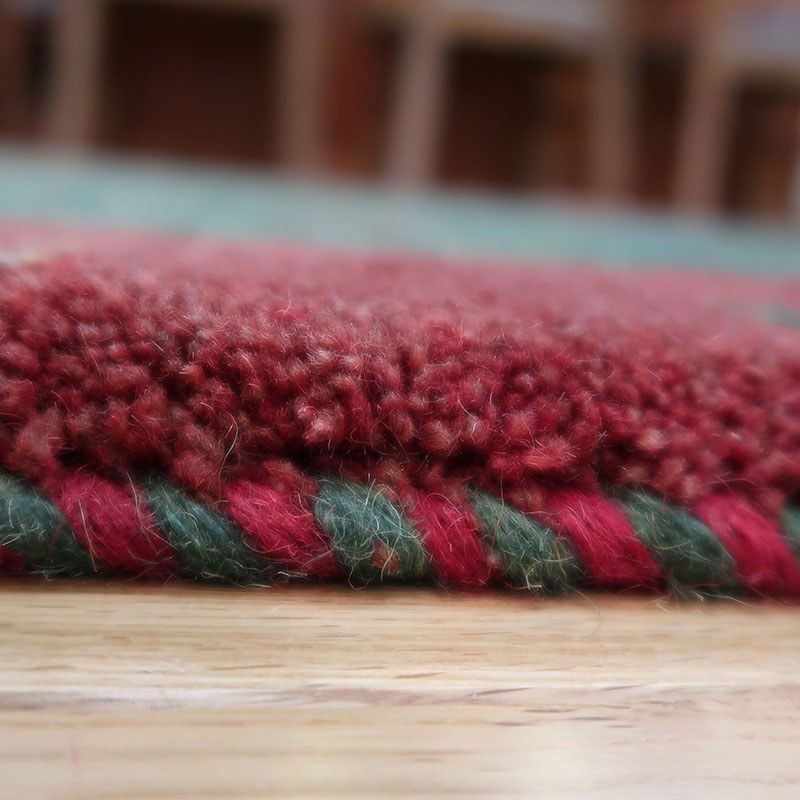 ペルシャ絨毯 - グリーン基調のペルシャギャッベ リビングサイズ(中) M