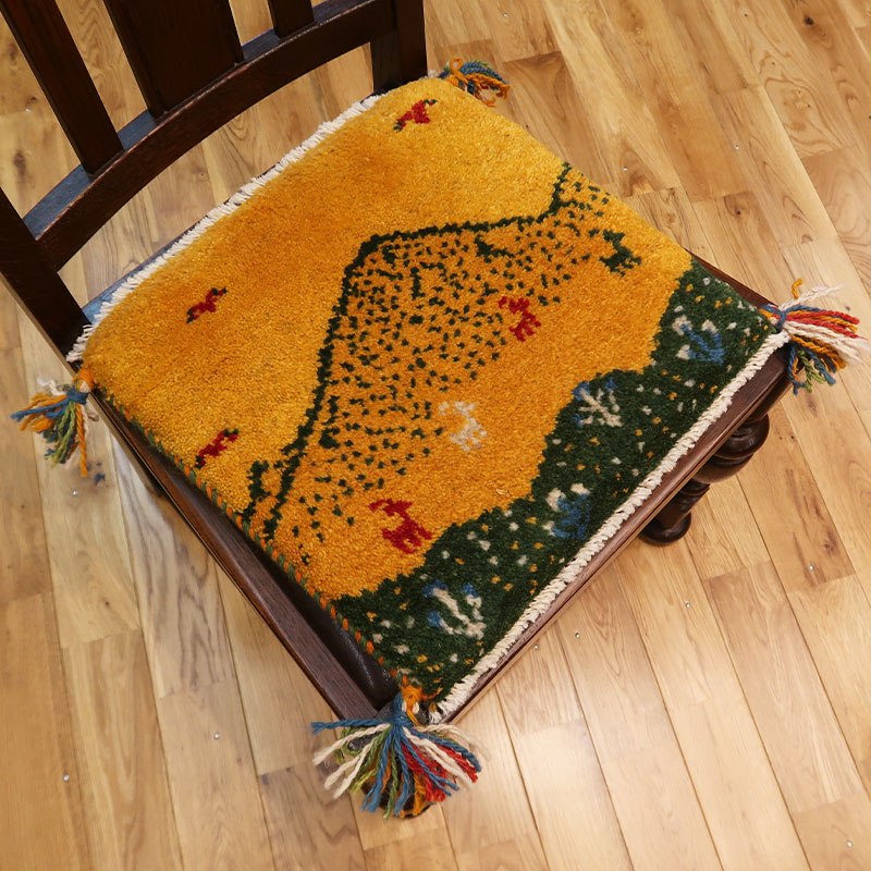 ペルシャ絨毯ギャッベ 座布団サイズ M-03158|いい家具ネット