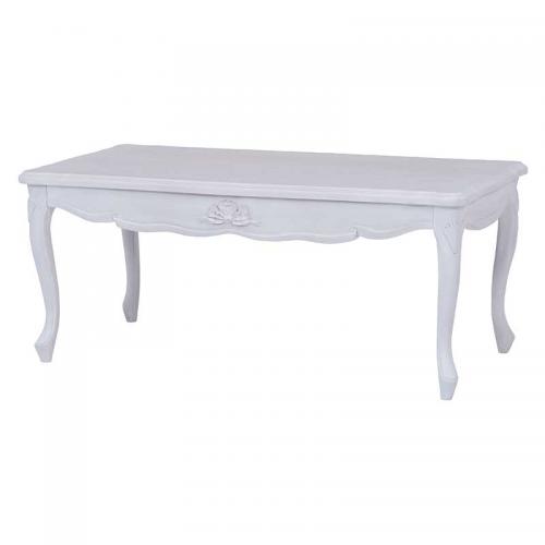 ソファーテーブル　ハンプトンシリーズ1　白の輸入家具