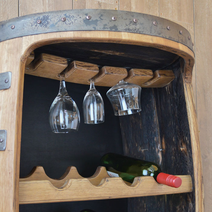 ウイスキー樽 ワインラック壁付 バレルクラフトウイスキー樽物語 送料無料|いい家具ネット