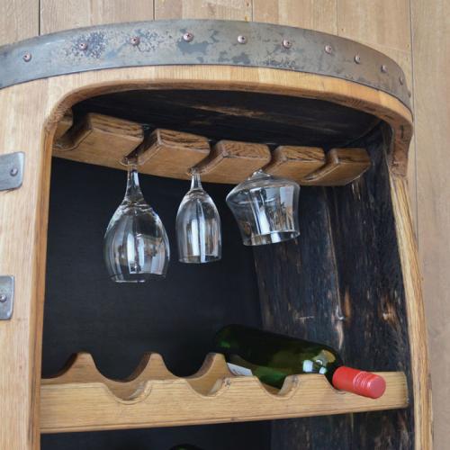 ウイスキー樽　ワインラック壁付　バレルクラフトウイスキー樽物語　送料無料