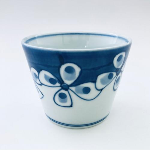 花つなぎそば猪口(大)　有田焼　青花