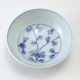 花唐草3寸ボール　青花　有田焼