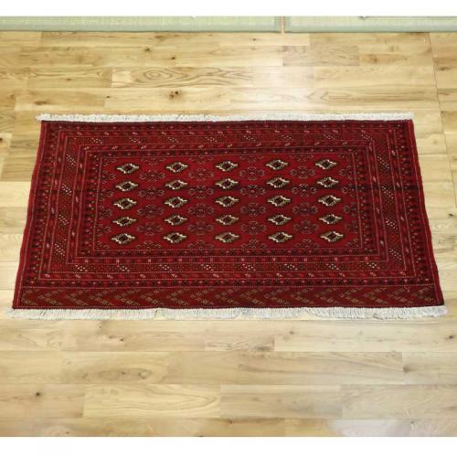 ペルシャ絨毯　トルクメン　オールド　約130×65cm