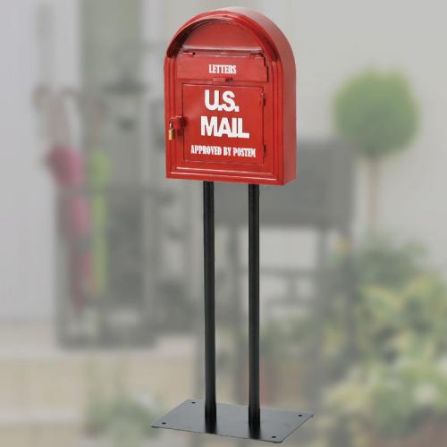 大人気の真っ赤なアメリカンスタンド郵便ポスト