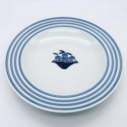 帆船プチケーキ皿　青花　有田焼