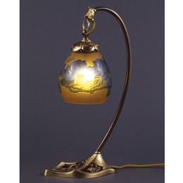 1灯テーブルスタンド照明　(木蓮)　アンティークブロンズ　ガレコレクション