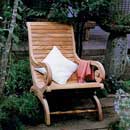 座り心地重視のカンフォタブルチェア　ガーデンチェア　ガーデン家具　【送料無料】