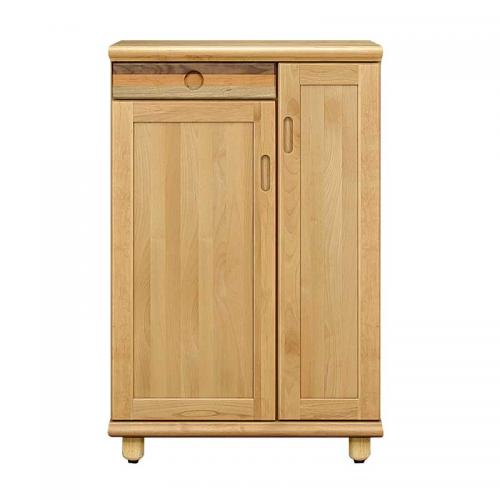 75cm幅スリムシューズボックス(下駄箱)ロータイプ　―パステルDX-75L