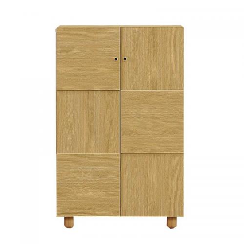 75cm幅ロータイプのシューズボックス(下駄箱)　オリーブ75LNA　ナチュラル色