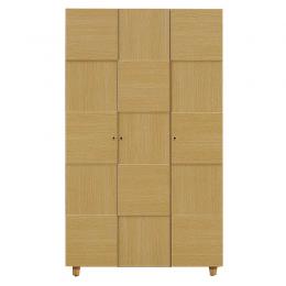 112cm幅ハイタイプのシューズボックス(下駄箱)　オリーブ112HNA　ナチュラル色