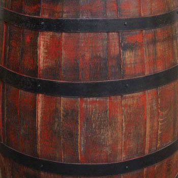 アンティークレッド色のウイスキー樽
