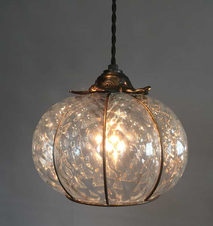 ムラノガラスクリア1灯ペンダント照明 イタリア製|いい家具ネット